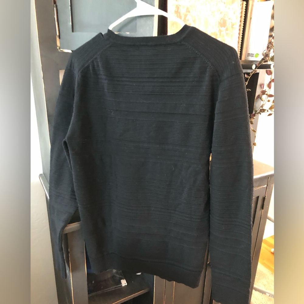 Men’s black Alfani slim fit lightweight sweater sized medium - Picture 7 of 8